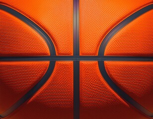 Fototapeta premium Flat basketball texture background