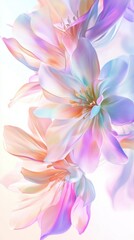 Delicate pastel flowers creating a beautiful floral background