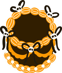 Coquette Vintage Halloween Cake 