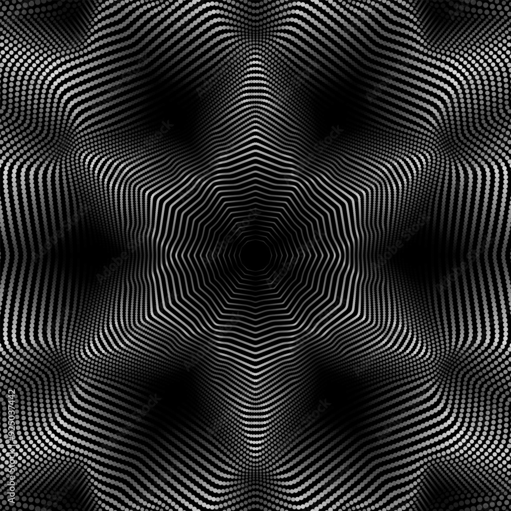 Poster wave pattern vector. 3d glowing abstract digital particles background. technology concept. abstract 