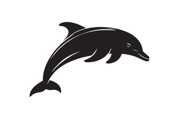 Dolphin silhouette vector illustration