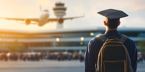 aviation training and pilot engineer education concept