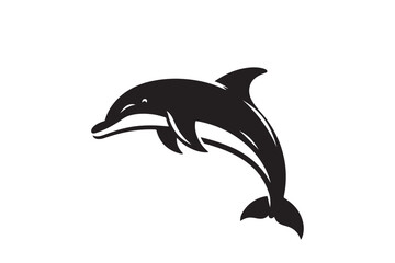 Dolphin silhouette vector illustration