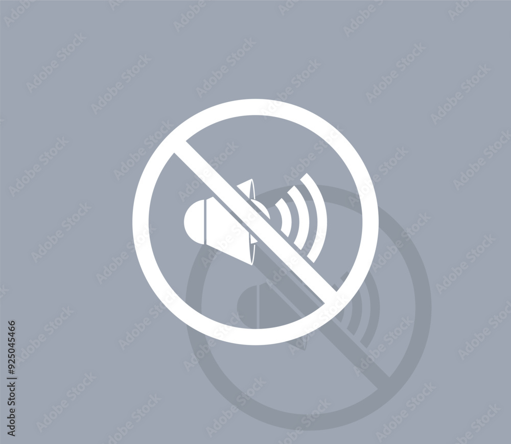 Poster vector icon of white color with shadow on gray background
