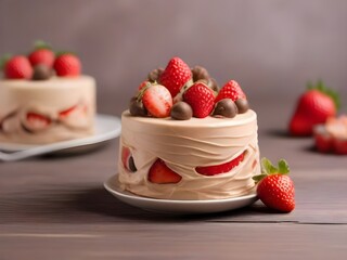 Photo cupcakes with cream