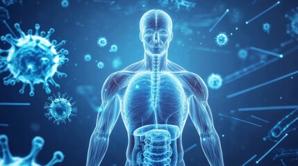 Inside the Human Body: Transparent Visualization of the Immune System