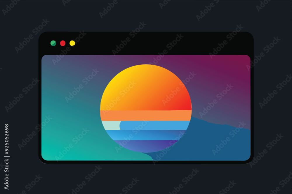 Poster a visually striking web page set against a black background, displaying an array of colorful graphic