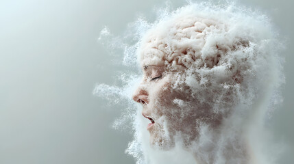 Obraz premium brain fog concept