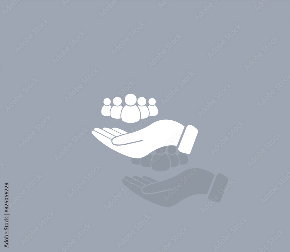 Aufkleber vector icon of white color with shadow on gray background
