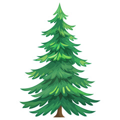 A vibrant and lush evergreen tree, symbolizing nature's beauty and tranquility, perfect for various design projects.