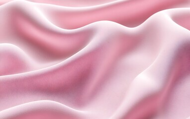 Cotton Fabric Texture in Soft Pastel Pink with Gentle Curves and Natural Shadows