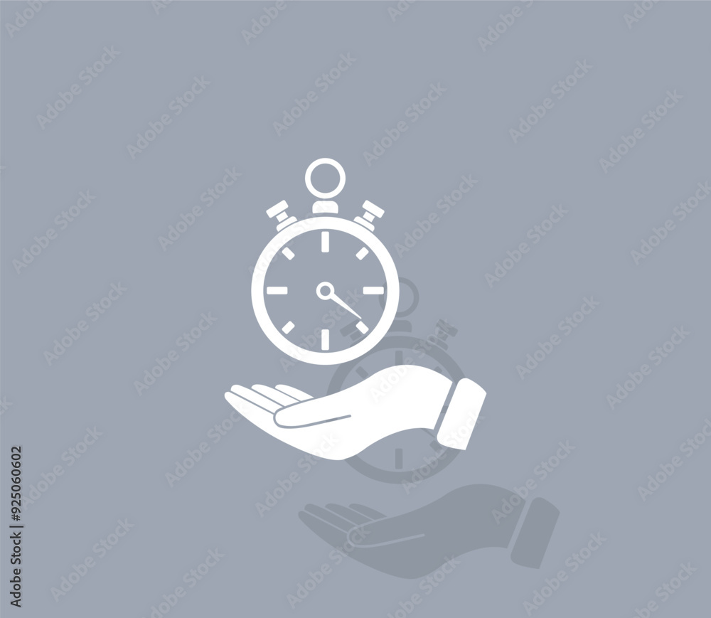 Aufkleber vector icon of white color with shadow on gray background