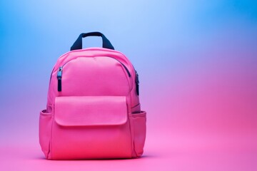 Fototapeta premium Back to school background with A classic school backpack in vibrant colors