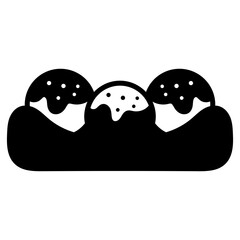 Takoyaki Solid Black