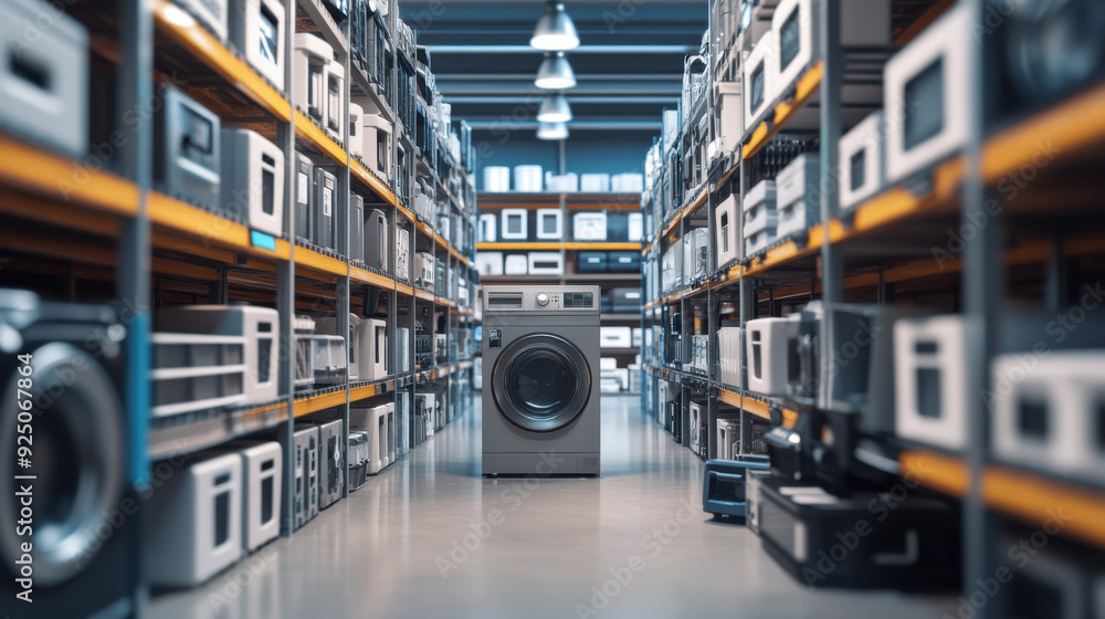 Poster automated storage and retrieval system for home appliance inventory management