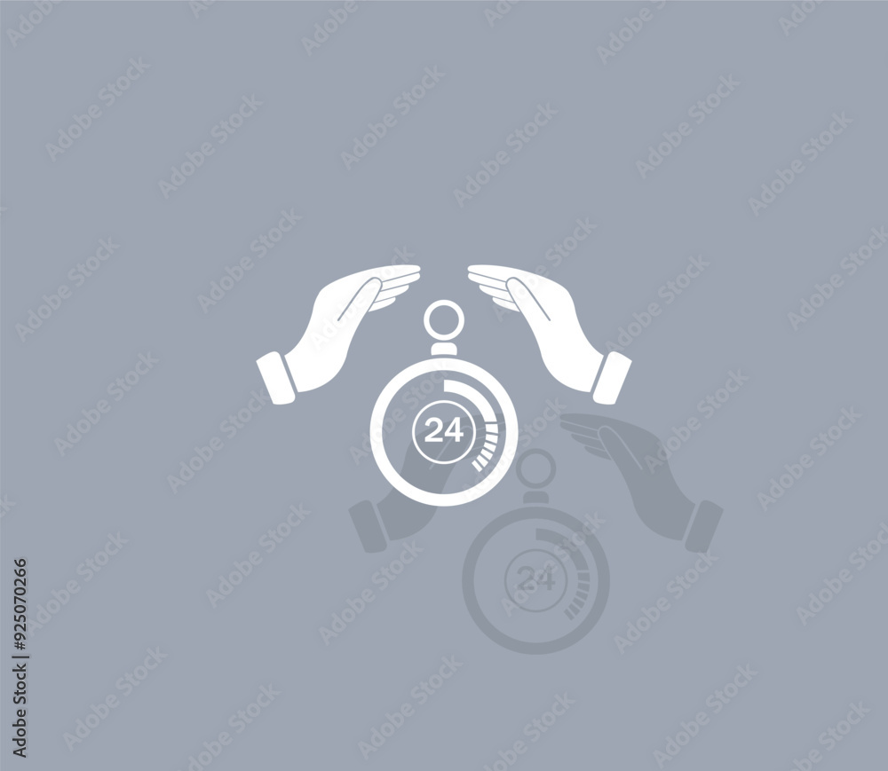 Aufkleber vector icon of white color with shadow on gray background