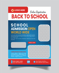 Stylus Modern Kids School Flyer Template Design