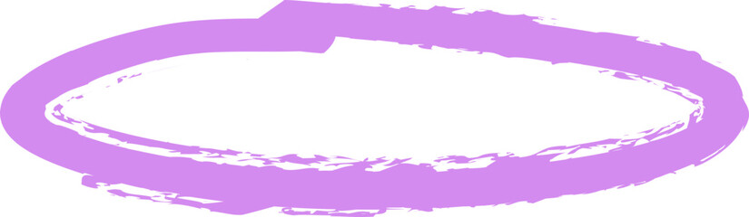 Crayon stroke. Ellipse shape. Charcoal doodle.