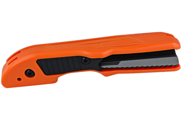 Utility knife with retractable blade isolated on white background