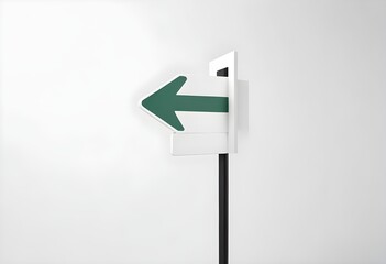 arrow sign on a wall