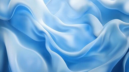 Obraz premium A blue fabric with a wave pattern