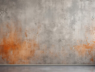 Obraz premium cement concrete wall, grunge rough rusty texture, interior design background, Grungy White Concrete