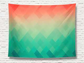geometric pattern linen texture background, soft blur cotton, vintage fancy Christmas poster