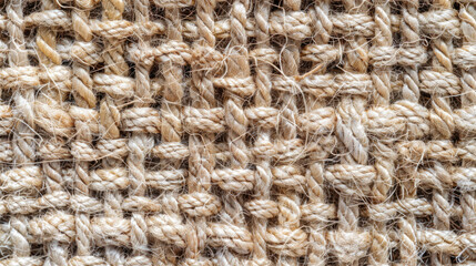 Old fashion thread sackcloth or rope seamless Sack texture or carpet design