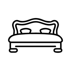 Cozy Bed Icons for Bedroom and Sleep Themes