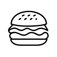 Hamburger icons symbolize delicious food and culinary delight. Perfect for themes related to cuisine, fast food, and dining experiences.