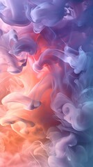 Obraz premium Abstract Swirling Smoke with Vivid Colors
