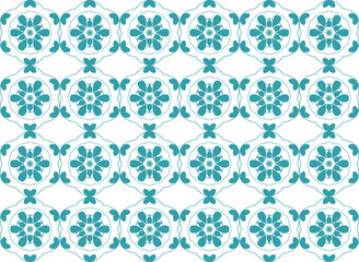 Obraz premium turquoise pattern on a white background. ornament. vector illustration