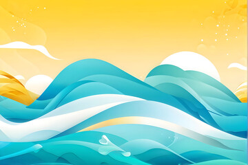 background with clouds and colors