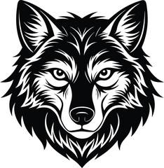 "Vector of a wolf's head"