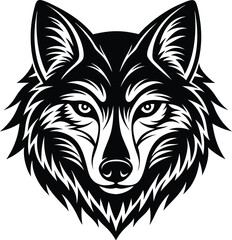 "Vector of a wolf's head"