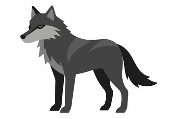 Wolf Vector Art Illustration