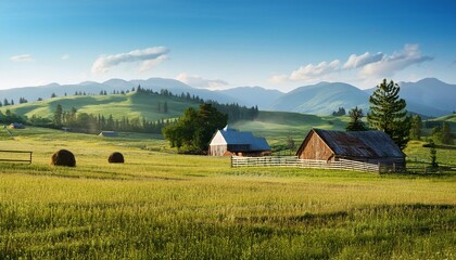 Rustic farm landscapes
