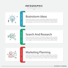 Business infographic template. 3 Step timeline journey. Process diagram, 3 options on white background, Infograph elements vector illustration.