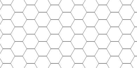 Abstract square digital grid pattern background with hexagons. modern hexagon polygonal technology vector. seamless bright white abstract honeycomb science digital texture background.