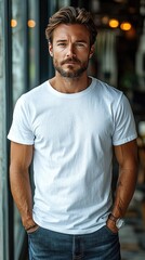 White t-shirt mockup | Mockup