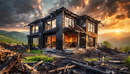 abandoned house in the mountains