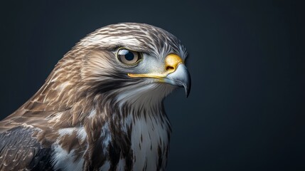 Obraz premium Close-up Photography of Buzzard Face