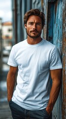 White t-shirt mockup | Mockup