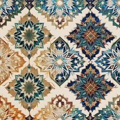 Intricate Islamic Background with Geometric Patterns
