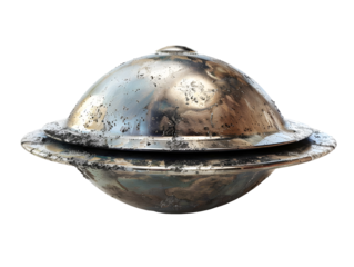 UFO, UAP inform a sphere, Unidentified Flying Object , Unidentified Aerial Phenomena, Strange objects may come from outer space or contain unexpected technology