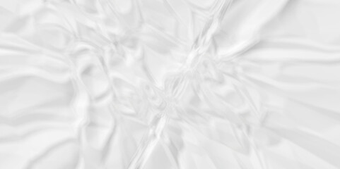 Crumple the texture of white old paper background. aged crinkled ripped recycle canvas texture.