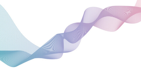 Abstract blend wave lines and technology background. Background lines wave abstract stripe design. White background, mesh abstract, vector gradient line soft blend.