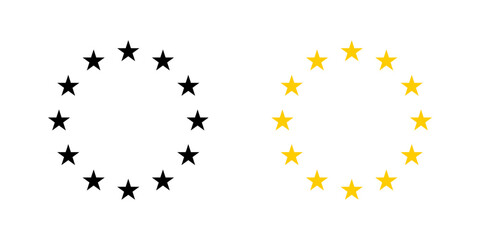 European Union stars set