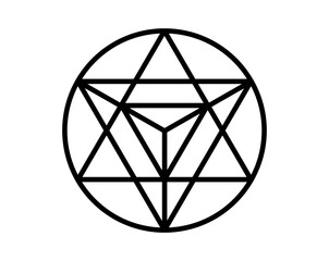 Enneagram sign personality design vector image