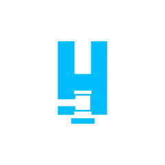 vector logo font, initials, and letter, with a negative effect of the judge's hammer as a symbol of justice